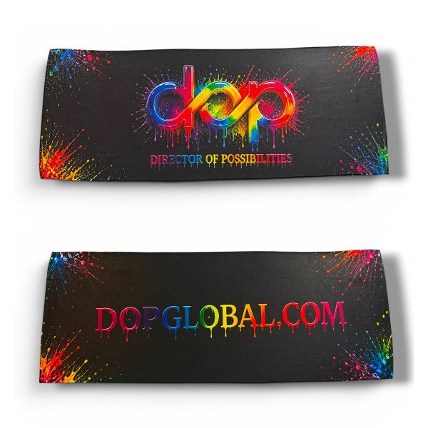 DOP Global merchandise with unique print. Make anything possible.