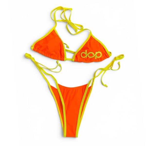 Womens Orange & Yellow Bikini