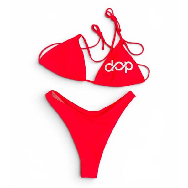 Womens Red & White Bikini