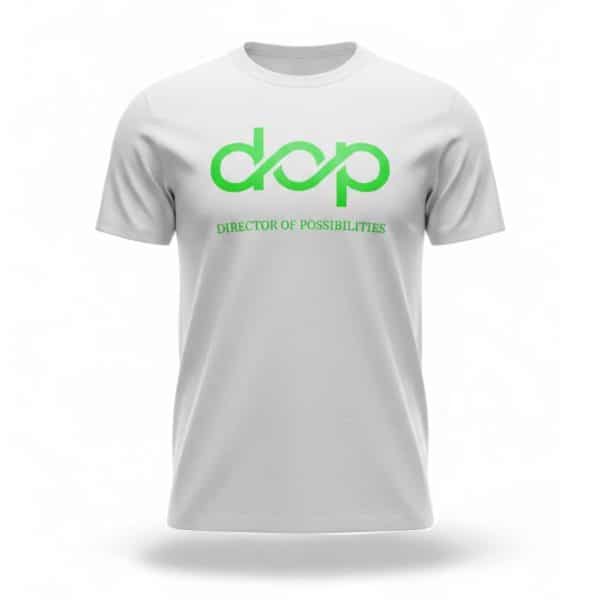 DOP White Neon Green Tee