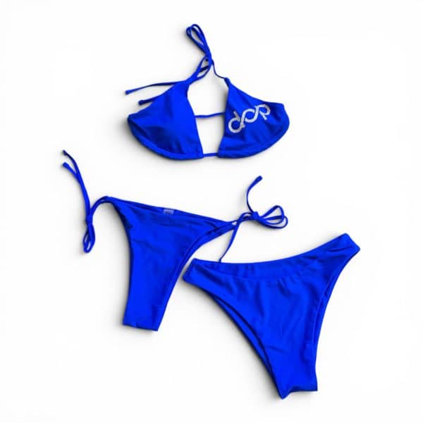 Women's Blue & Silver Bikini (Double Bottom)