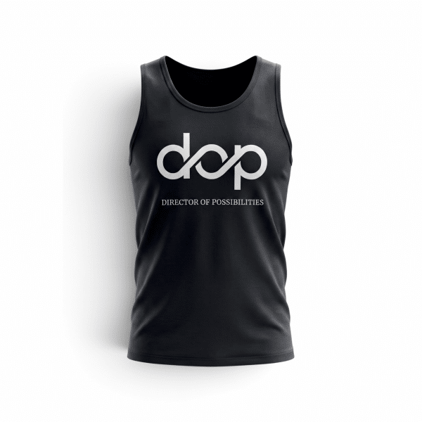 Men's White DOP Tank Top