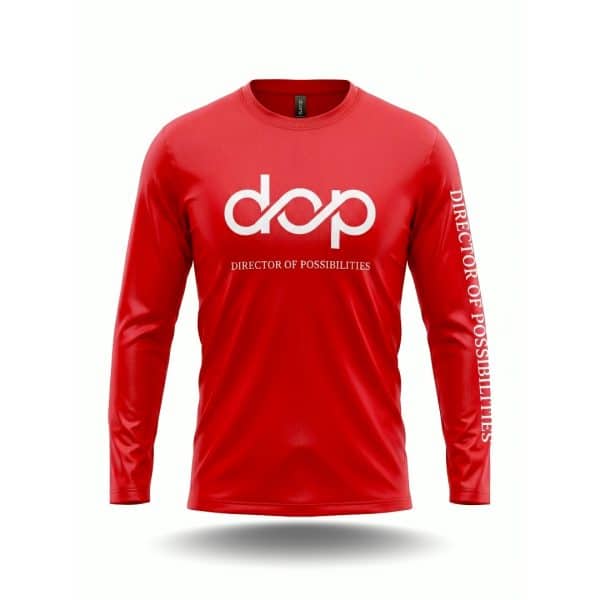 DOP Red Sport Dry Fit Long Sleeve