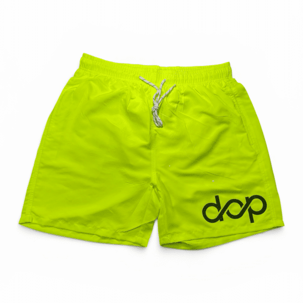 Men's Neon Yellow & Black Swim Shorts